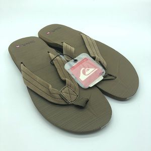 New Quiksilver Men's Carver Suede Sandals Tan